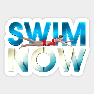 Swim Now Sticker